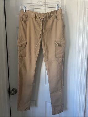 Men's Casual Cargo Jogger Pants - Tan